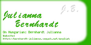 julianna bernhardt business card